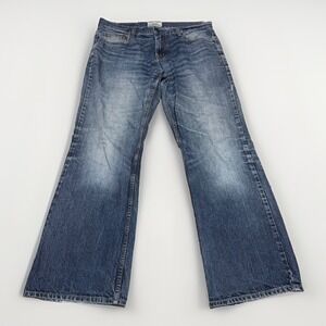 Y2K Aeropostale Driggs Slim Bootcut Jeans Mens 34x30 Medium Wash Blue Denim